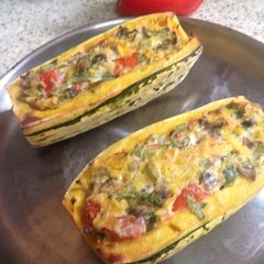 My Sweet Stuffed Delicata Butternut Squash 💜 A picture of My Sweet Stuffed Delicata Butternut Squash 💜.