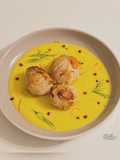 Noix de St Jacques poêlées à la crème d’orange