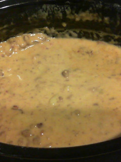 A picture of Potato Bacon Cheeseburger Soup.