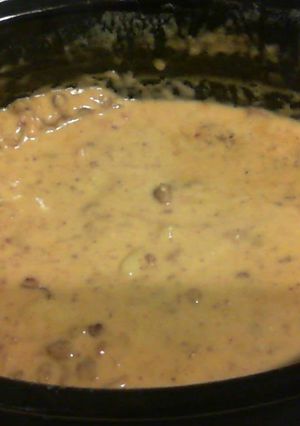 A picture of Potato Bacon Cheeseburger Soup.