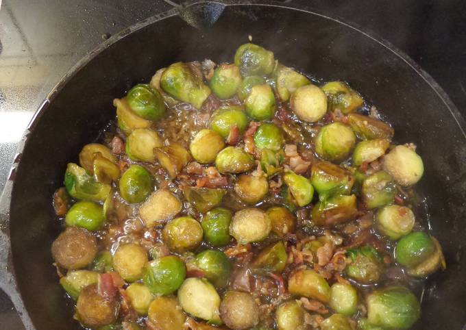 Recipe of Perfect Cast Iron Brussel Sprouts w/ Bacon