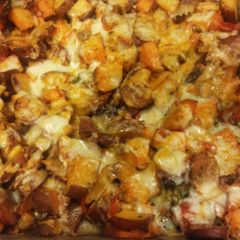 A picture of Baked Red Potatoes & Smoked Sausage.