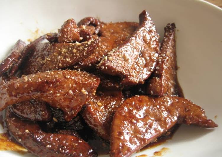 Sweet and Savory Stewed Pork Liver