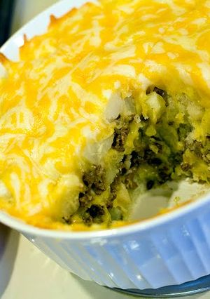 A picture of Hamburger Potato Casserole.