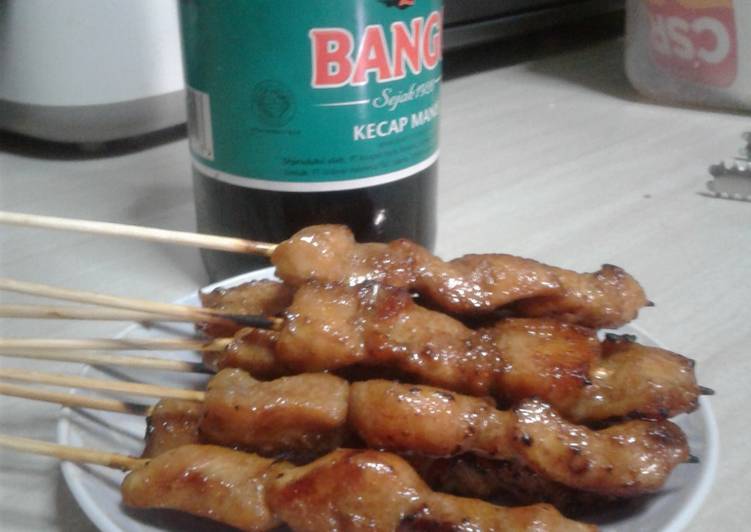 Sate ayam teflon