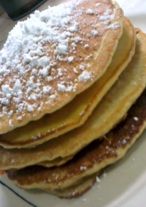 A picture of Fluffy Buttermilk Pancakes.