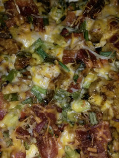 A picture of Loaded Potato & Buffalo Chicken Casserole.