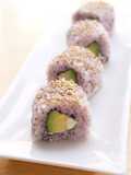 Creamy Cheese and Avocado Yukari Rolls