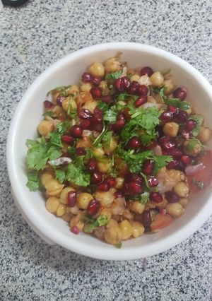 A picture of Chatpata Chana Chaat.