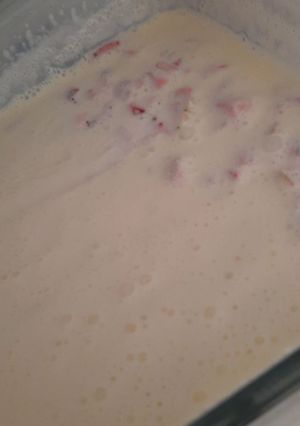 Una foto de Helado de fresa