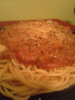 A picture of Quick Homemade meat sauce (spaghetti sauce)(Italian gravy).