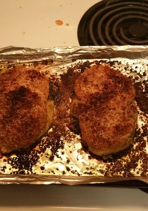 A picture of Pesto Baked Chicken.