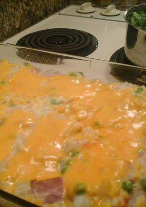 A picture of Betty's Potatoe & Ham Cassa role.