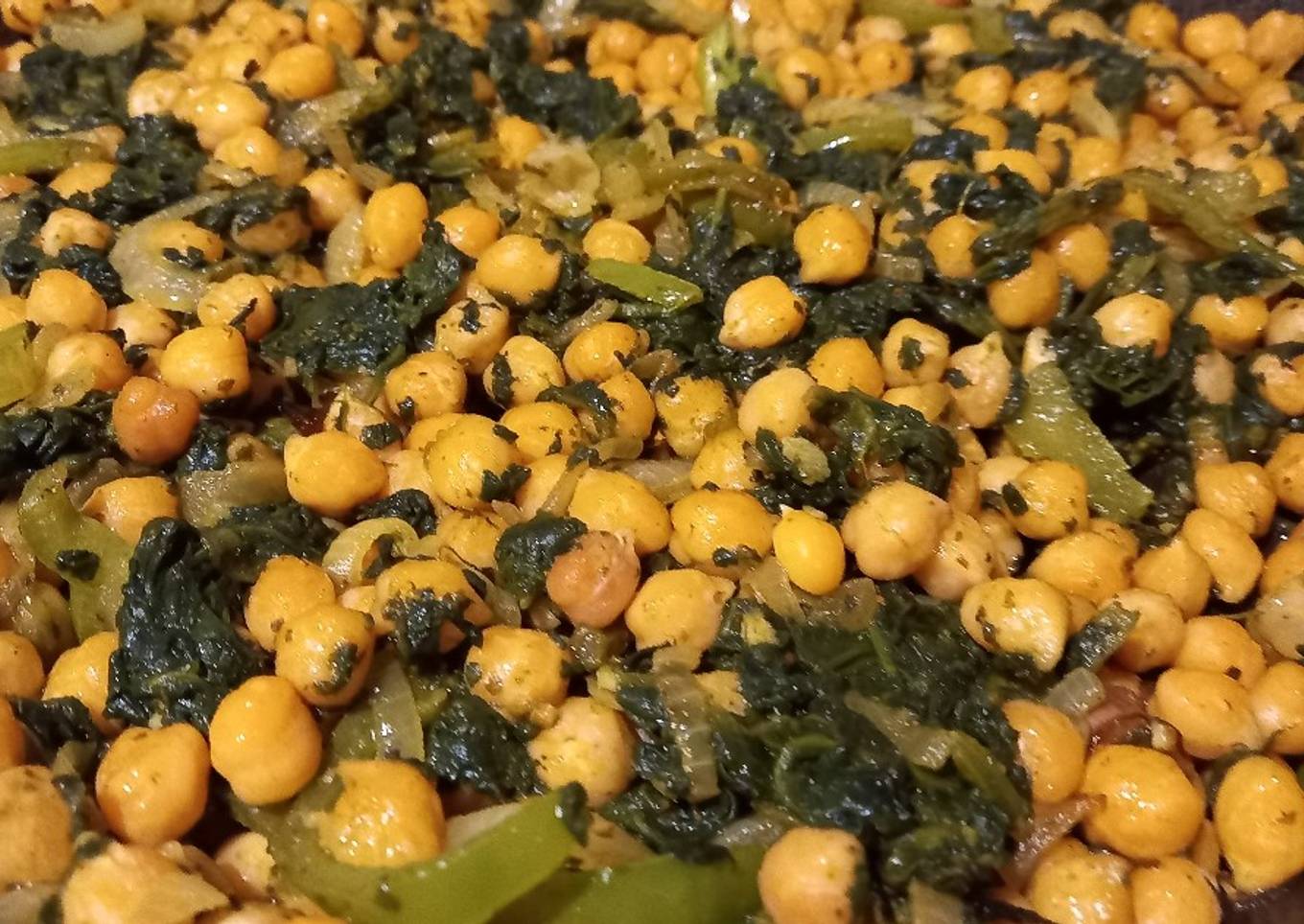 Garbanzos con espinaca