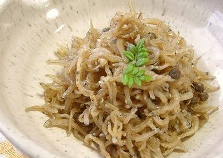 Steps to Make Super Quick Homemade Serve with Rice: Chirimen Sansho