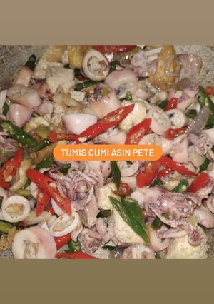 Foto resep Tumis Cumi Asin Pete