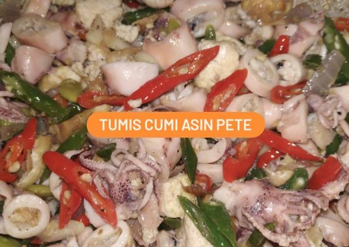 Tumis Cumi Asin Pete