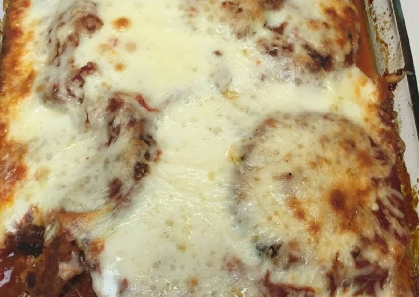 Eggplant lazy parm