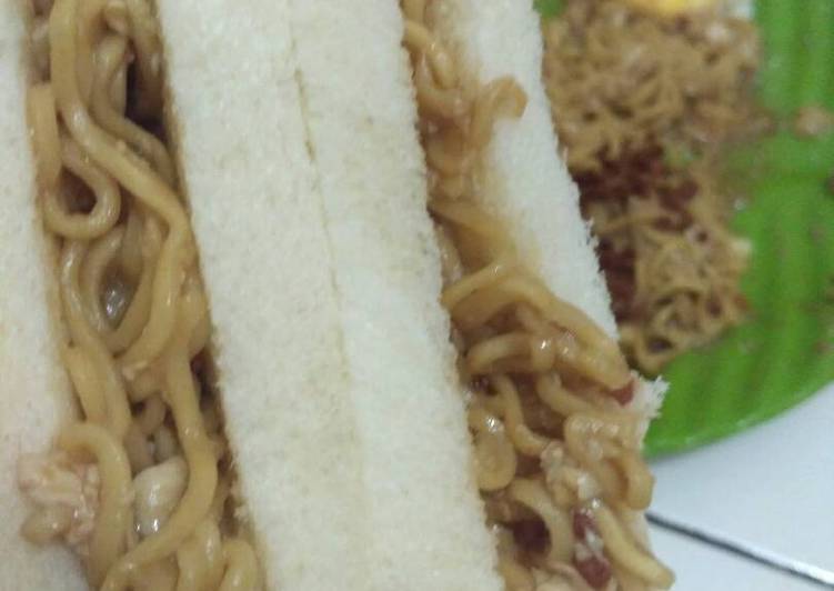 Resep Sandwich mie kornet yang Lezat Sekali