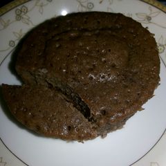 Choco Centered Maple Glazed Microwave Cup cakes A picture of Choco Centered Maple Glazed Microwave Cup cakes.