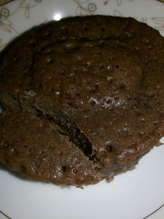 A picture of Choco Centered Maple Glazed Microwave Cup cakes.