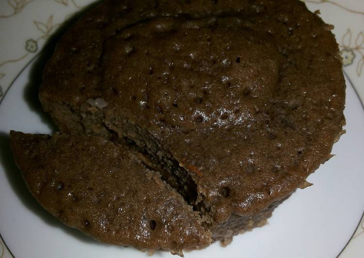 Choco Centered Maple Glazed Microwave Cup cakes