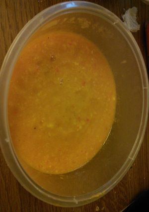 A picture of Oh so corny soup.