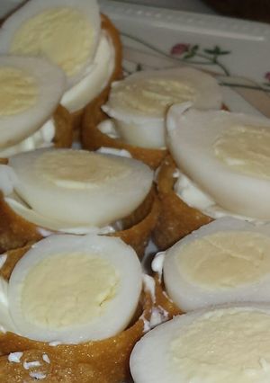 A picture of Pickled Egg Canapés.