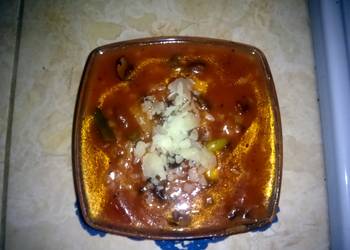 How To Serving Recipe Stelline tomato mushroom bean stew minestrone Yummy How To Serving Recipe Stelline tomato mushroom bean stew minestrone Yummy