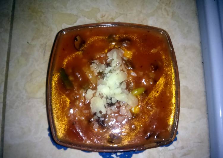 Recipe of Ultimate Stelline tomato mushroom bean stew (minestrone?)