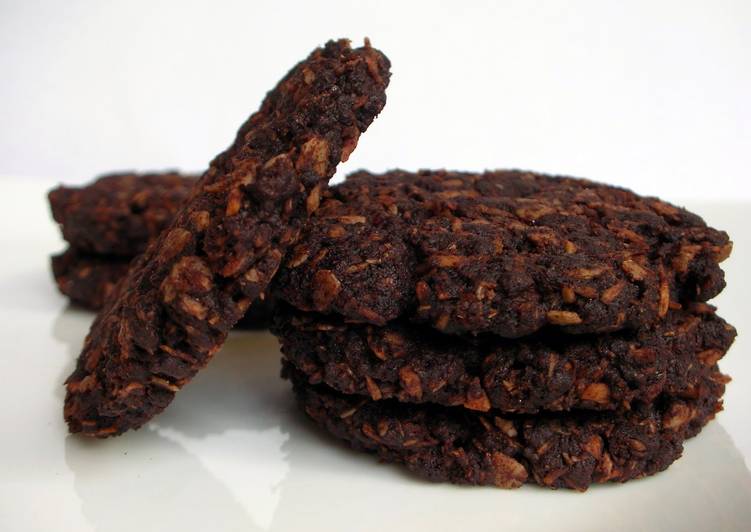 Double choc ANZAC biscuits