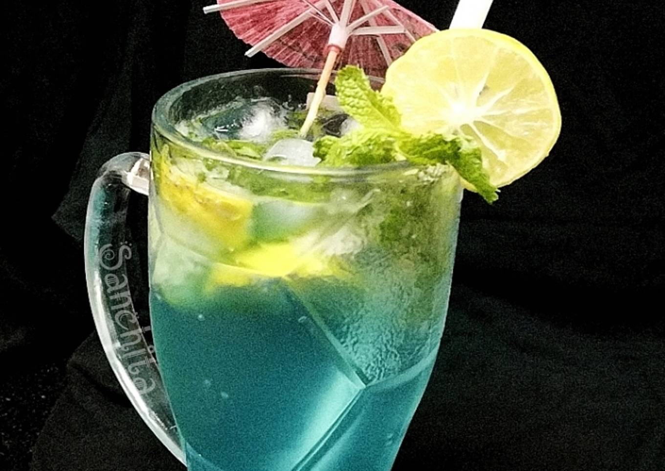 Blue Curacao Mocktail