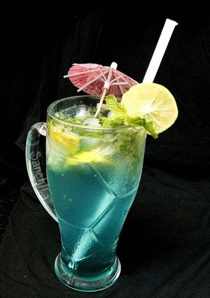 A picture of Blue Curacao Mocktail.