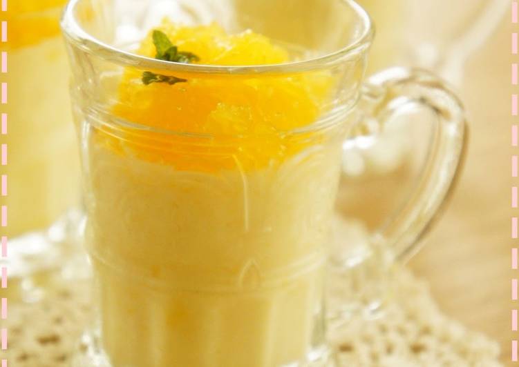 Heavy Cream-free Orange Yogurt Mousse