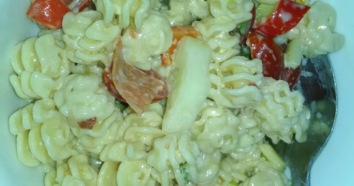 Creamy Italian Pasta Salad Recipe By Dwalker1275 Cookpad