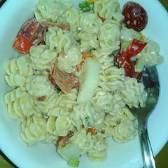 A picture of Creamy Italian Pasta Salad.