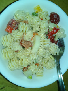A picture of Creamy Italian Pasta Salad.