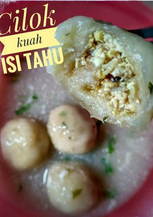 Foto resep Cilok kuah isi tahu