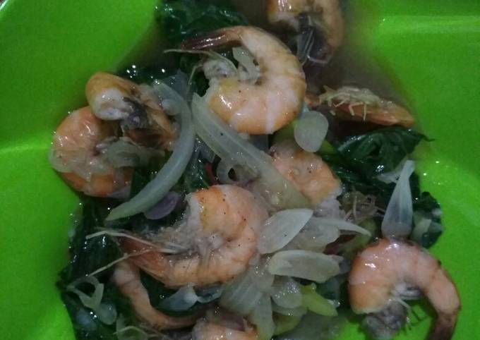 Tumis udang pokcoy