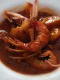 Suquet de cigalas con caldo de langostinos