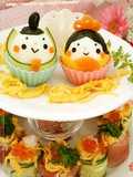 Edible Hina Dolls for Doll Festival