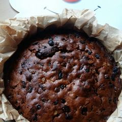 A picture of Vickys Traditional Christmas Fruit Cake, GF EF EF SF NF.