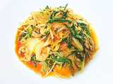 chicken kimchi stir fry