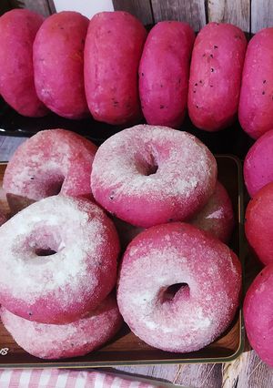Foto resep Donat Buah Naga