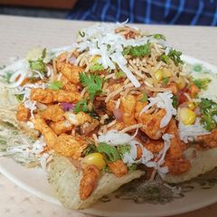 A picture of Kurkure chaat.