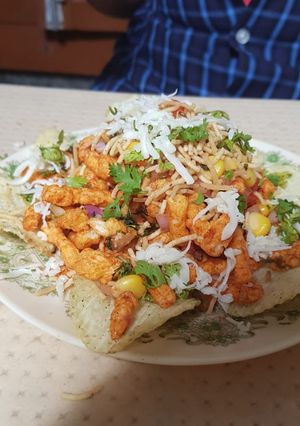 A picture of Kurkure chaat.
