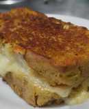Sándwich🥯hawaiano🥓en pan de plátano🍞🥯🍍