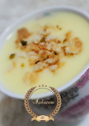 صورة لوصفة حليب بالكاسترد (تطلي)