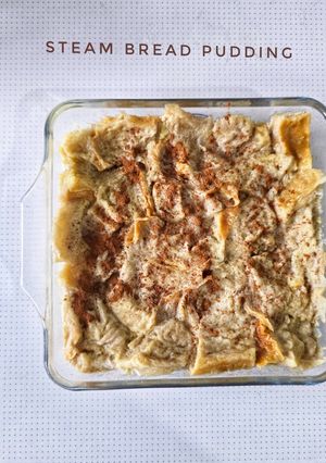 Foto resep Steam Bread Pudding / Setup Roti Tawar