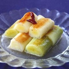 A picture of Marinated Grilled Leek.